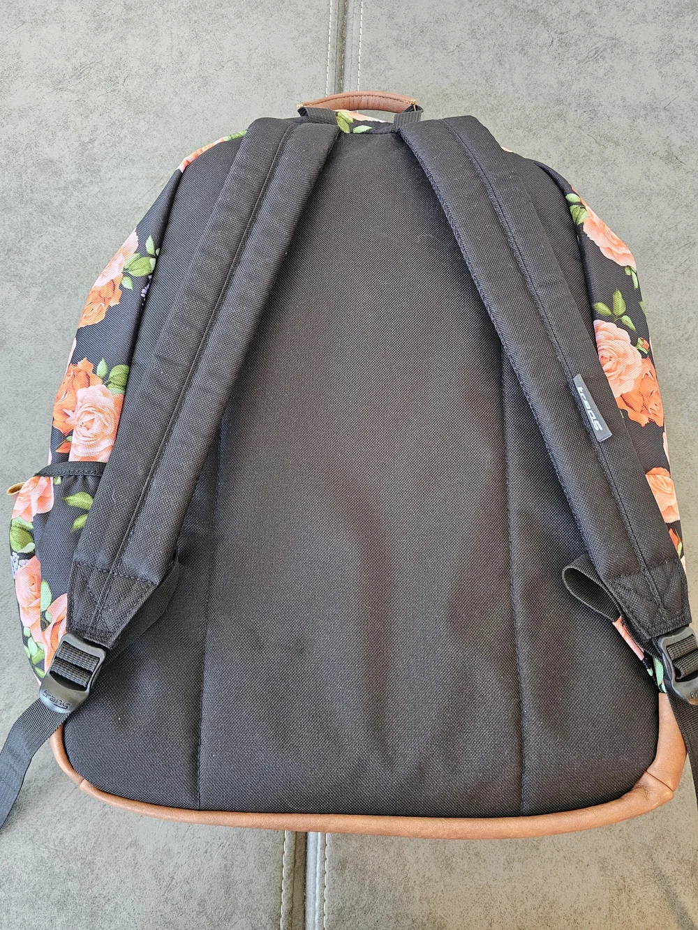 JANSPORT Floral Black & Pink Rose Backpack
